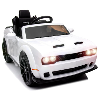 Garvee Ride - P Series: 12V Electric Vehicles Battery Powered with Remote Control, LED Lights, Bluetooth, MP3 for Boys Girls - White