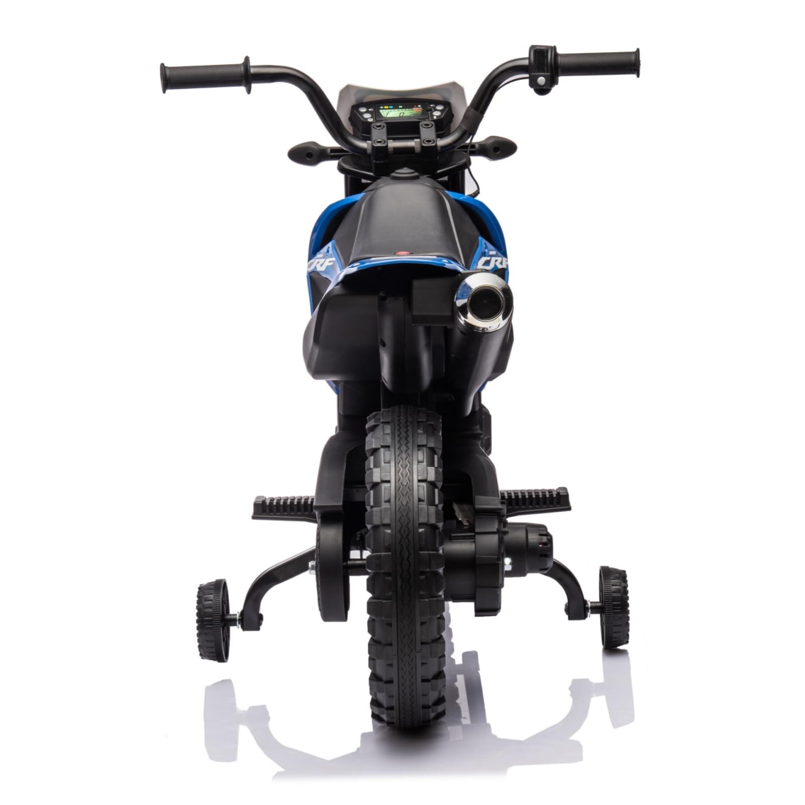 Garvee Ride - P Series: Kids Electric Ride on Motorcycle, Licensed Honda Battery Powered Motorbike Toy, with Training Wheels, Rechargeable Battery, Headlight, Engine Sounds, for Children Girls Boys - Blue