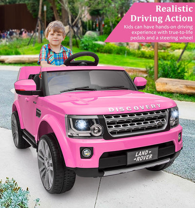 Garvee Ride - P Series: 12V, 4.5 MPH, Remote Control, Music Player, MP3, LED Lights, USB, FM Radio, Pink, Ages 3-8