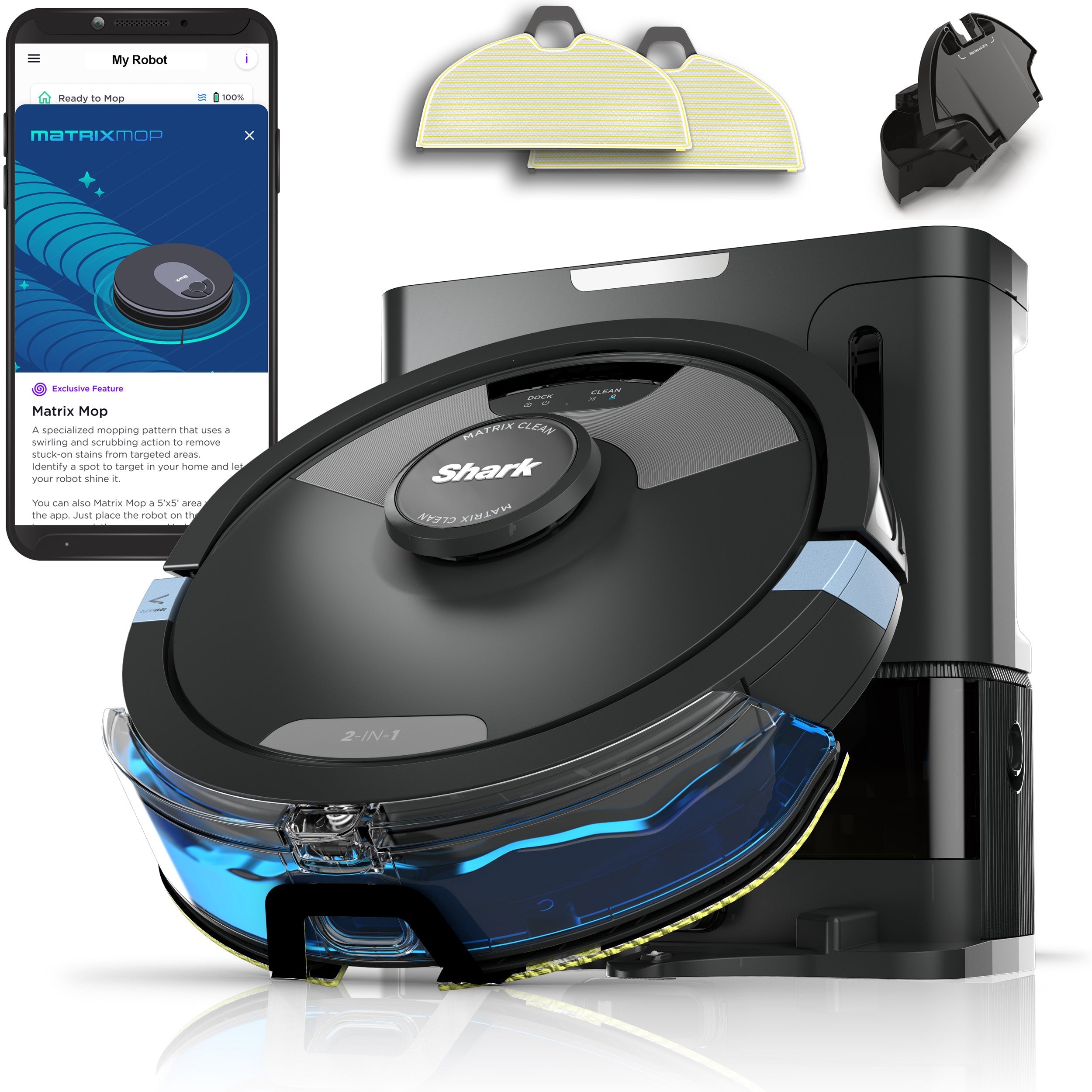Shark Matrix Plus 2-in-1 Robotstofzuiger - RV2620WAEU