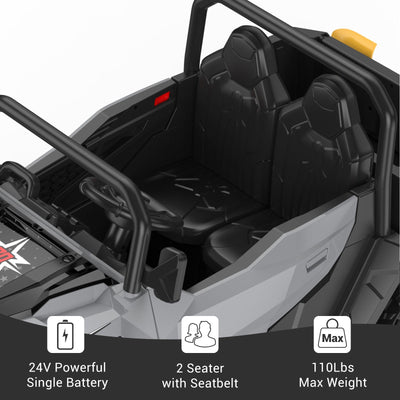 Garvee Ride - P Series: 24V Ride On Dump Truck for Big Kids, 4x4 Electric Car with Remote Control, Shovel, Bluetooth & Music, 24v Ride On Toys, Truck Car, Kids Electric Ride